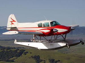 A small propeller plane in flight